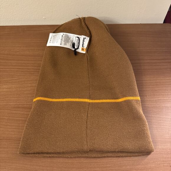 Timberland Patch Beanie Knit Winter Hat Brown 1973 NH New Hampshire - Picture 9 of 9